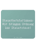 Mr. & Mrs. Panda Mousepad Spruch Steuerberaterin Ordnung mit Spruch in Meeresbrise
