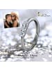 GoldDream 333 Weißgold - 8 Karat Damen Ringe 3er Zirkonia Fingerring  58 (18,5)