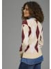 Kangaroos Strickpullover in Natur-bordeaux