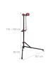 relaxdays Fahrrad-Montageständer in Schwarz - (B)101 x (H)160 x (T)82 cm