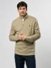 MCS Sweatshirt mit Halbreißverschluss Clement in Laurel Oak