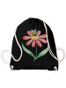 Mr. & Mrs. Panda gym tasche Hummel Blume ohne Spruch in Schwarz