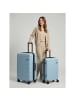 Saxoline Miami 4-Rollen Kofferset S + L mit Dehnfalte in light blue