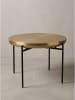 KADIMA DESIGN Couchtisch rund, lackiertes Aluminium, handgefertigt, Modern