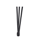 Beliani Esszimmertisch CAVELL in Braun/Schwarz - (W) 90 x (H) 75 x (L) 160 cm