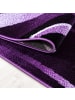 KADIMA DESIGN Teppich Kurzflor Waschbar Wellen DRAU Strapazierfähig OEKO-TEX in Violett
