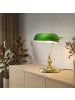 relaxdays Bankerlampe in Grün/ Messing - (H) 31 cm