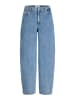 JJXX Barrel Fit Jeans Jxfuji Mid Rise in blue denim