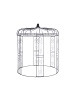 relaxdays Rosenpavillon in Schwarz - (H)271 x Ø 232 cm