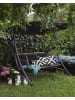 Beliani Gartenschaukel BOGART in Schwarz - (W) 190 x (H) 169 x (L) 120 cm