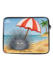 Mr. & Mrs. Panda Laptoptasche Seeigel Design ohne Spruch in Weiß