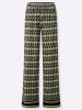 Heine Druckhose in oliv-schwarz-bedruckt
