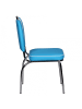 KADIMA DESIGN Retro Esszimmerstuhl, 50er-Jahre Diner Style, bequeme Polsterung in Blau