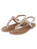 Lazamani Zehentrenner-Sandalen in gold