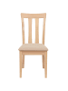 MCW 2er-Set Küchenstuhl G46, Naturfarbenes Gestell, beige