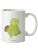 Mr. & Mrs. Panda Kaffeetasse Schildkröte Pfeifen ohne Spruch in Weiß