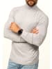 DAILY COTTON Rollkragenpullover - als Feinstrick Pulli in Slim Fit für Herren in Hellgrau
