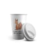 Mr. & Mrs. Panda To Go Becher Einhorn Glauben mit Spruch in Weiß
