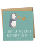 Mr. & Mrs. Panda Klappkarte Trompete Kunst mit Spruch in Meeresbrise