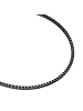 True Rebels Armband aus Edelstahl in schwarz