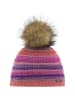 Eisbär Mütze mit Bommel Mikata Lux in Rosa