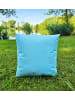 JACK 2er Set Outdoor Kissenhülle 60x60cm Uni in Hellblau