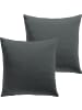 REDBEST Single-Jersey Kuschelkissenbezug 2er-Pack San Francisco in anthrazit