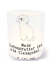 Mr. & Mrs. Panda Glas Kerzenhalter Kleinpudel Lebensretter mit S... in Transparent