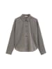 Marc O'Polo Seersucker-Bluse oversize in Medium Brown