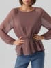 Vero Moda Top mit Schößchen in Rose Taupe