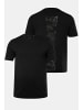 JP1880 Kurzarm T-Shirt in schwarz