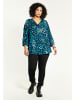 Studio Blouse Emmy in Black with blue dots