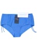 Aquarti Aquarti Damen Bikinihose mit Raffung und Schnüren in blue denim