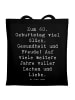 Mr. & Mrs. Panda Tote Bag Spruch 60. Geburtstag Glück mit Spruch in Schwarz