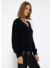 SASSYCLASSY Oversize Strick-Pullover in Schwarz