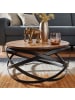 FineBuy Couchtisch in Braun / Sheesham / 60x60x30
