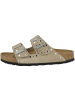 Birkenstock Sandale Arizona Rivet Veloursleder schmal in braun