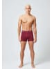 SNOCKS Boxershorts aus Bio-Baumwolle Rote Streifen 6 Stück