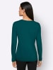 creation L Langarmshirt in petrol