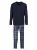s.Oliver Pyjama in marine-kariert