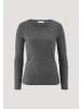 Hessnatur Longsleeve Slim aus Bio-Schurwolle und TENCEL™ Lyocell in grau