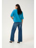 Kaffe Strickpullover KAsylvie Loose fit in Malibu Blue