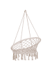 Beliani Hängesessel GABELLA in Weiß - (W) 61 x (H) 107 x (L) 61 cm