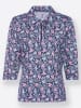 WITT WEIDEN Shirt in marine-altrosa-bedruckt