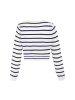 DreiMaster Maritim Damen Cardigan in WOLLWEISS MARINE STREIFEN
