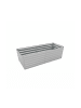 relaxdays Hochbeet in Hellgrau - (B)200 x (H)60 x (T)100 cm