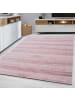KADIMA DESIGN Teppich Kurzflor Uni-Design Polypropylen Wohnzimmer in Pink
