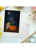 Mr. & Mrs. Panda Postkarte Krähe Halloween Design ohne Spruch in Weiß