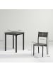 HOMCOM Essgruppe-90L x 47B x 76H cm-Grau