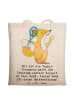 Stofftasche Tennis Trainerin Spaß mit Spruch in Creme